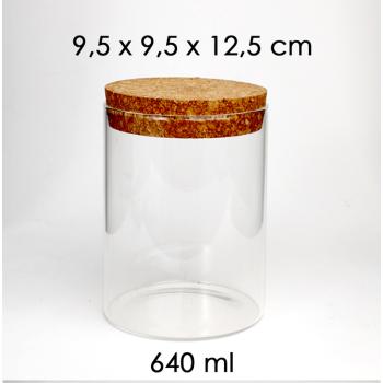 SKLENENÝ VALEC S KORKOVOU STRECHOU