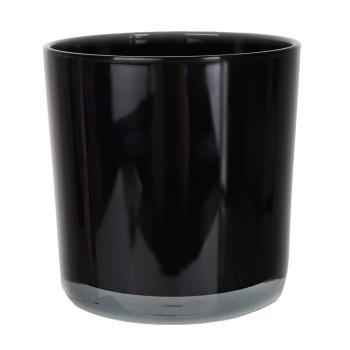 SKLENENÝ HRNIEC "ESPEN" ČIERNY