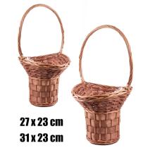 SÚPRAVA PRÚTENÝCH KOŠÍKOV, 2 KUSY, S VEĽKÝMI UŠAMI, VYVÝŠENÁ, MEDOVO HNEDÁ