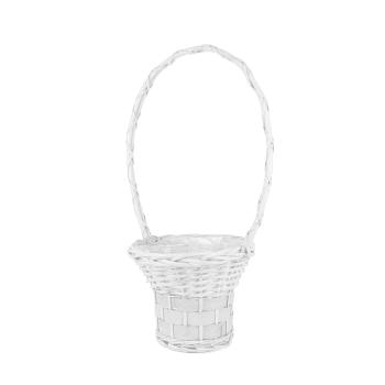 PRÚTENÝ KÔŠ S PLASTOVOU PODŠÍVKOU, BIELY