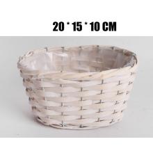 PRÚTENÝ KVETINÁČ, PRÚTENÝ, OVÁLNY, S OBLOŽENÍM, BIELY