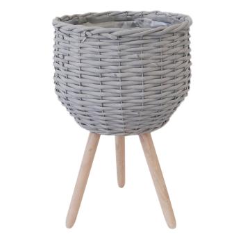 SADA KOŠOV S 3 STENAMI, LIEVIKOVÝ TVAR, SIVÁ