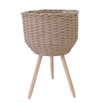 SADA KOŠOV S 3 STENOVÝMI NOHAMI, LIEVIKOVÝ TVAR, PRÍRODNÁ FARBA