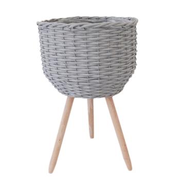 SADA KOŠOV S 3 STENAMI, LIEVIKOVÝ TVAR, SIVÁ