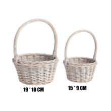 KÔŠ, PRÚTENÝ, OKRÚHLY, SADA 2 KS, S UŠAMI, BIELY