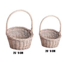 KÔŠ, PRÚTENÝ, KRUHOVÝ, SADA 2 KS, S UŠAMI, SIVÝ