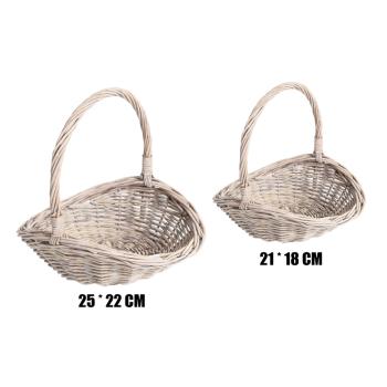 KÔŠ, PRÚTENÝ, OBETNÝ, SADA, 2 KUSY, S UŠAMI, BIELY