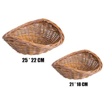 KOŠÍK Z PRÚTIA, PONUKA, V SADE, 2 KUSY, MED