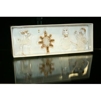 SKLENENÝ ZÁVESNÝ NÁRAMOK V BALENÍ PO 4 KUSOCH