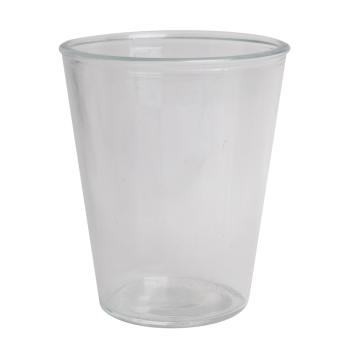 SKLENENÁ NÁDRŽKA NA VODU V TVARE PÍSMENA "V"