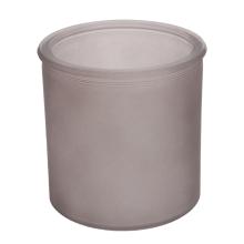 SKLENENÝ KASTRÓL OKRÚHLY PIESKOVANÝ HNEDÝ