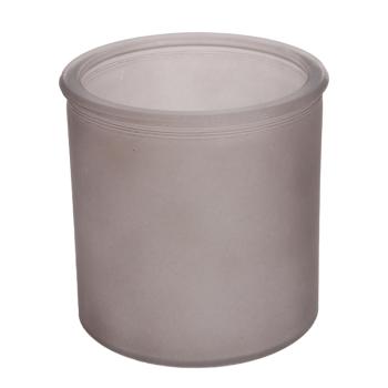 SKLENENÝ KASTRÓL OKRÚHLY PIESKOVANÝ HNEDÝ