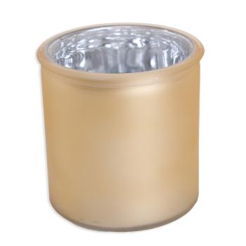 SKLENENÁ NÁDRŽKA KRUH ZLATÁ METALÍZA