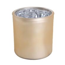 SKLENENÁ NÁDRŽKA KRUH ZLATÁ METALÍZA