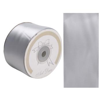 SATÉNOVÁ STUHA SIVÁ