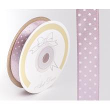 SATÉNOVÁ STUHA, POLKA DOT MAUVE MAUVE