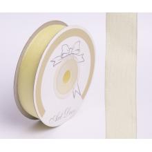 DEKORAČNÁ ORGANZOVÁ STUHA, KRÉMOVÁ