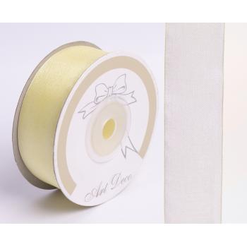 DEKORAČNÁ ORGANZOVÁ STUHA, KRÉMOVÁ