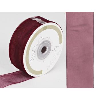 ORGANZOVÁ STUHA BORDOVÁ