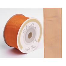 DEKORAČNÁ ORGANZOVÁ STUHA, ORANŽOVÁ