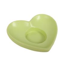 POLYRESINOVÝ SVIETNIK SRDCE ZELENÝ