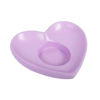 POLYRESINOVÝ SVIETNIK SRDCE FIALOVÁ