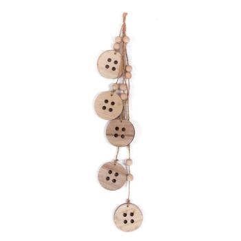 DEKOR ZÁVESNÉ GOMBÍKY PRÍRODNÉ