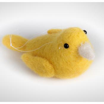 DEKOR VLNA VTÁK, ŽLTÁ