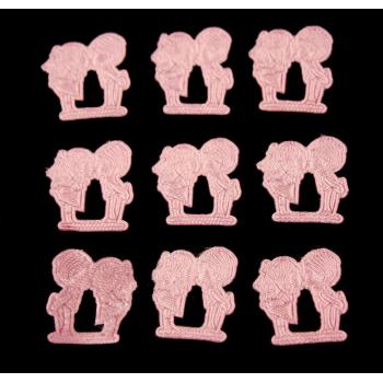 SVADOBNÝ DEKOR CHLAPEC-DIEVČA BOZK RUŽOVÁ