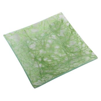 SKLENENÁ MISKA, OBDĹŽNIKOVÁ, PAVUČINA, ZELENÁ