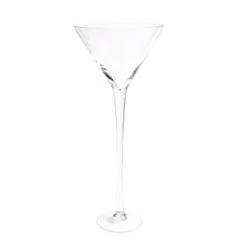 SKLENENÝ SVIETNIK KOKTAILOVÉ SKLO TRANSPARENTNÉ