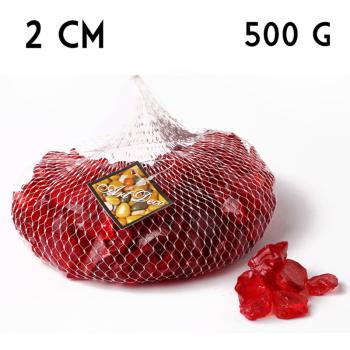 DEKOR SKLENENÉ KAMIENKY, ČERVENÉ