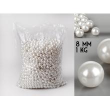 DEKORAČNÉ KORÁLKY, BIELE