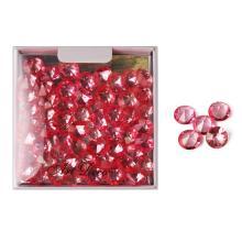 PLASTOVÝ DEKOR DIAMANTOVÝ BOX, 60 KUSOV, RUŽOVÝ