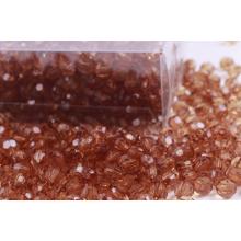 DEKORATÍVNA KRABIČKA NA KORÁLKY, TRANSPARENTNÁ HNEDÁ