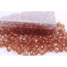 DEKORATÍVNA KRABIČKA NA KORÁLKY, TRANSPARENTNÁ HNEDÁ