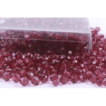 DEKORATÍVNA KRABIČKA NA KORÁLKY, PRIEHĽADNÁ FIALOVÁ