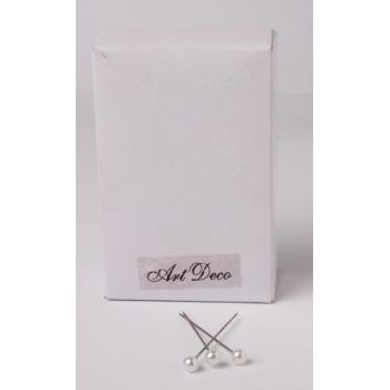 SADA 144 OZDOBNÝCH ŠPENDLÍKOV, BIELA