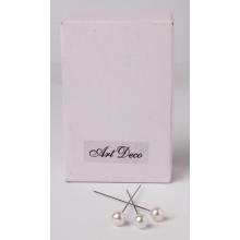 SADA DEKORATÍVNYCH OZDÔB, 80 KUSOV, BIELA