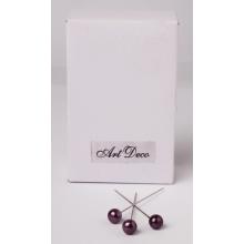 SADA DEKORATÍVNYCH OZDÔB, 80 KUSOV, FIALOVÁ