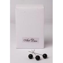 SADA OZDOBNÝCH ŠPENDLÍKOV, 40 KUSOV, ČIERNA