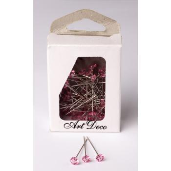 DEKORÁCIA DIAMANT 72 KUSOV RUŽOVÁ