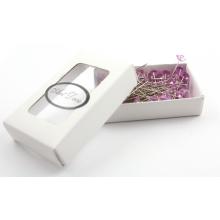 SADA OZDOBNÝCH ŠPENDLÍKOV S DIAMANTOVOU HLAVIČKOU, 72 KUSOV, FIALOVÁ