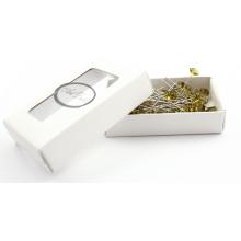 SADA 72 OZDOBNÝCH ŠPENDLÍKOV S DIAMANTOVOU HLAVIČKOU, ŽLTÉ