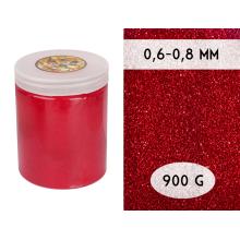 DEKORATÍVNY PIESOK, MIKROROZMERY, V NÁDOBE, ČERVENÝ