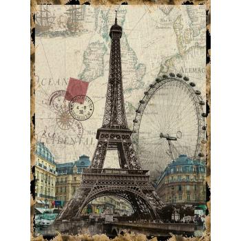 SKLENENÁ STENA, PARÍŽ - EIFFELOVA VEŽA