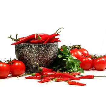 PODLOŽKA POD SKLO, 4 KUSY, OBDĹŽNIKOVÁ, ČERVENÁ PAPRIKA