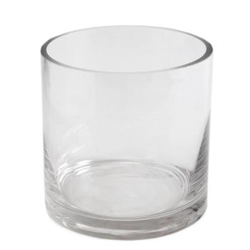 SKLENENÝ SVIETNIK VALEC ČÍRY