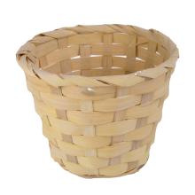 BAMBUSOVÝ PRÚTENÝ KÔŠ, OKRÚHLY, S PODŠÍVKOU, PRÍRODNÝ