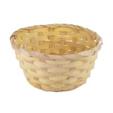 BAMBUSOVÁ MISKA Z PRÚTIA, OKRÚHLA, S OBLOŽENÍM, PRÍRODNÁ